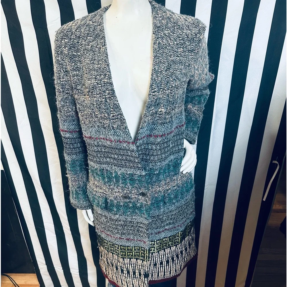 Zara Woman Viscose Long Sweater Jacket